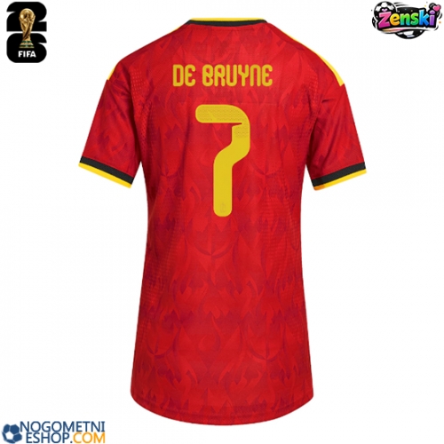 Ženski Nogometni dresi Belgija Kevin De Bruyne #7 Domači SP 2026 Kratek Rokav